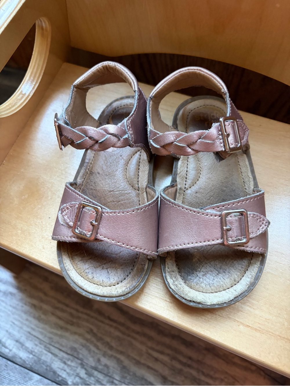 Stride rite  Braided Strap Sandals in Rose Gold